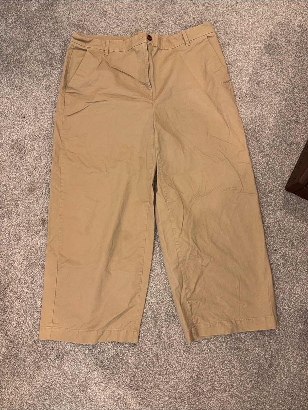 Old Navy Women’s Tan Chino Pants - wide-leg Fit